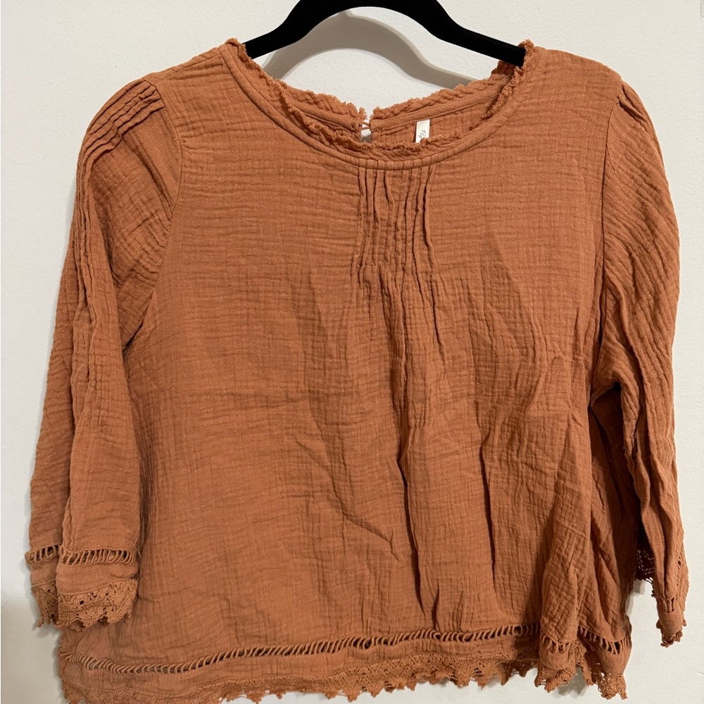 Rylee + Cru Terracotta Blouse